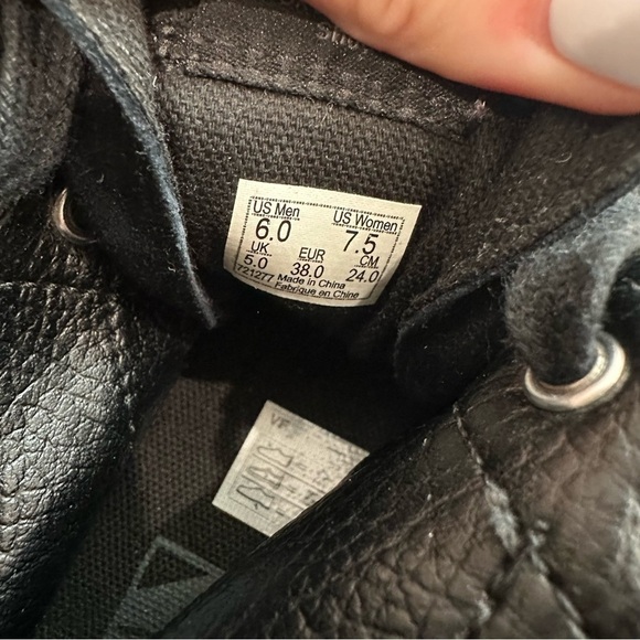 Vans black fringe suede hi top sneakers - Picture 9 of 9